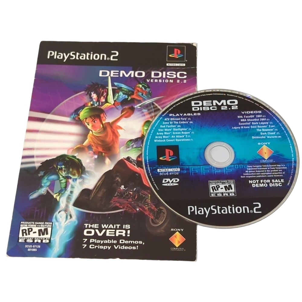 PlayStation 2 PS2 Demo Disc Version‎ 2.2 Zone Enders Stars Wars Army Men